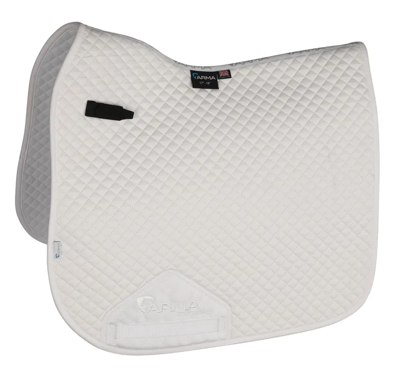 Shires ARMA Dressage Saddlecloth - White